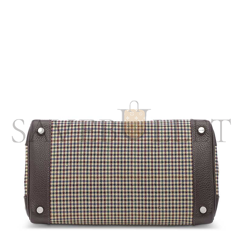 H**mes MASTER BIRKIN 30 TOGO AND PLAID WOOL PALLADIUM HARDWARE (30*23*15cm)